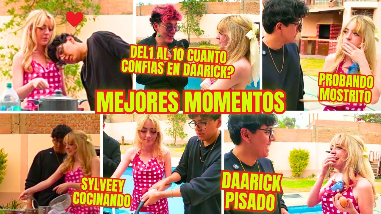 MEJORES MOMENTOS🔥| DAARICK Y SYLVEEY COCINANDO💕✨| GLOGLO NOVELERO, PISADO28, MIRADITAS, ETC
