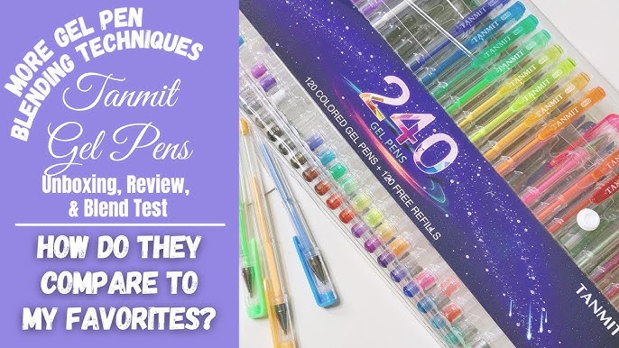  TANMIT Gel Pens, 36 Color Gel Pen & 33 Color Glitter