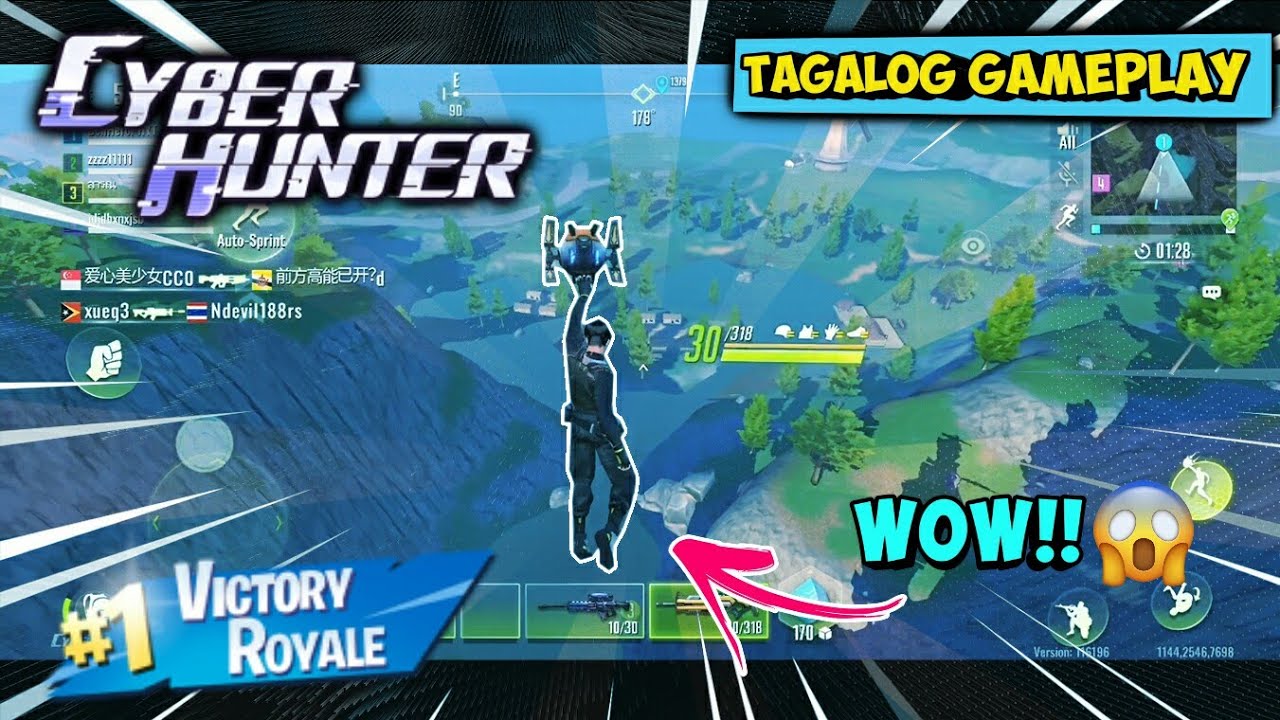 Mala Fornite ang Graphics!ðŸ˜± - Cyber Hunter Mobile Gaming (TAGALOG)  Gameplay! *Chicken Dinner* - 