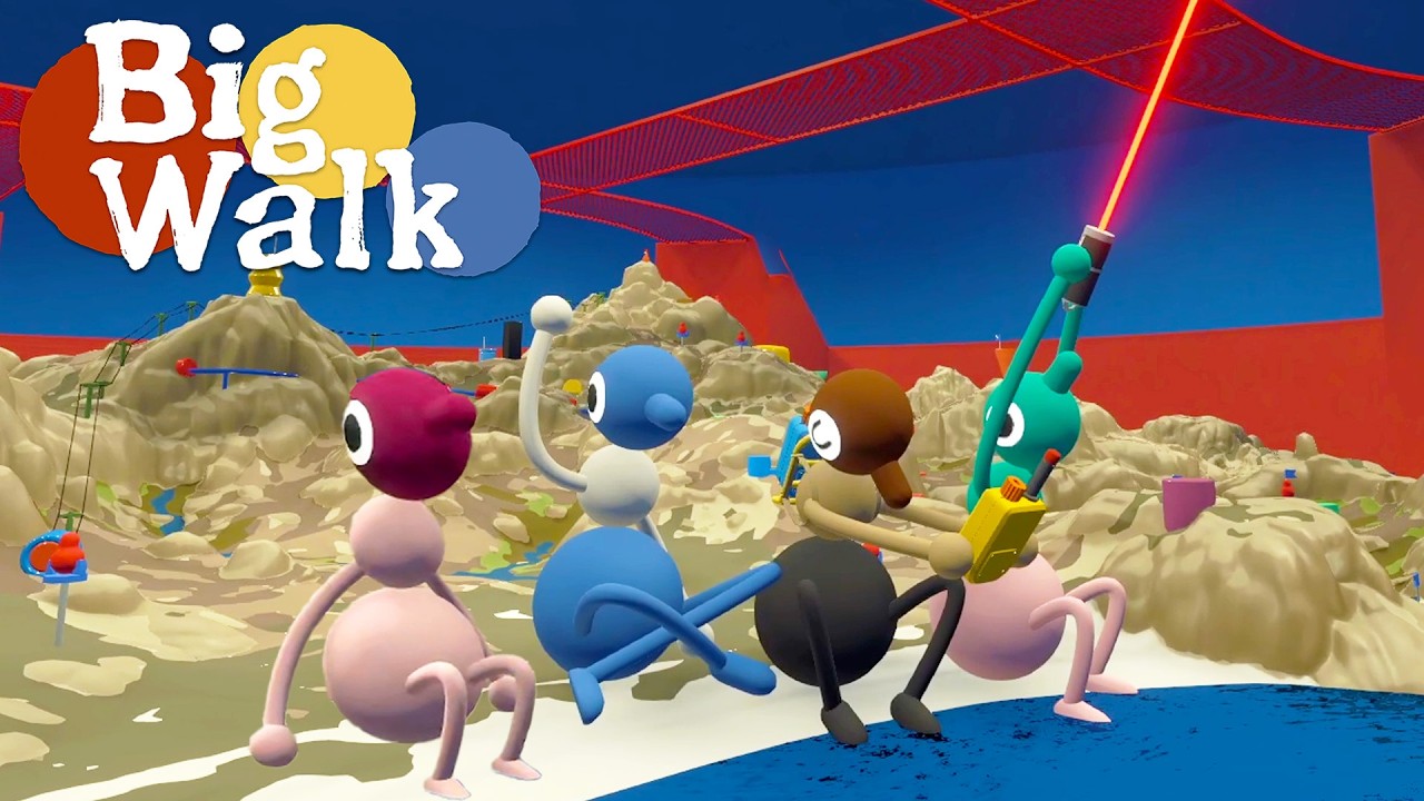 4 Players] Strolling freely through a vast world in 