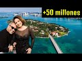 Asi es la ISLA PRIVADA donde viven GLORIA Y EMILIO ESTEFAN en MIAMI