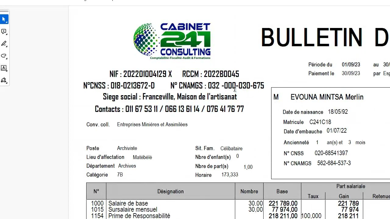 Personnalisation d'un bulletin avec logo sur Sage Paie