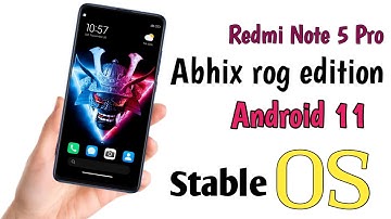 Abhix Rog Spark Edition|V2 Redmi Note 5 Pro|Android 11|Smooth Features Review|Stable update