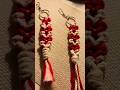 Valentine heart keychain | Macrame #love #diy #handmade #macrameideas #macramekeychain #macrame