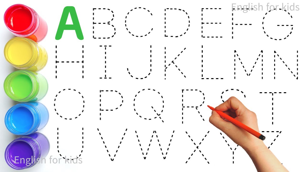 Alphabet, ABC song, ABCD, A to Z, Kids rhymes, collection for writing ...