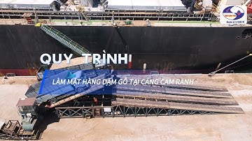 Quy trình làm mặt hàng dăm gỗ tại Cảng Cam Ranh