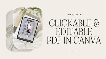 How to Make an Editable PDF in Canva That