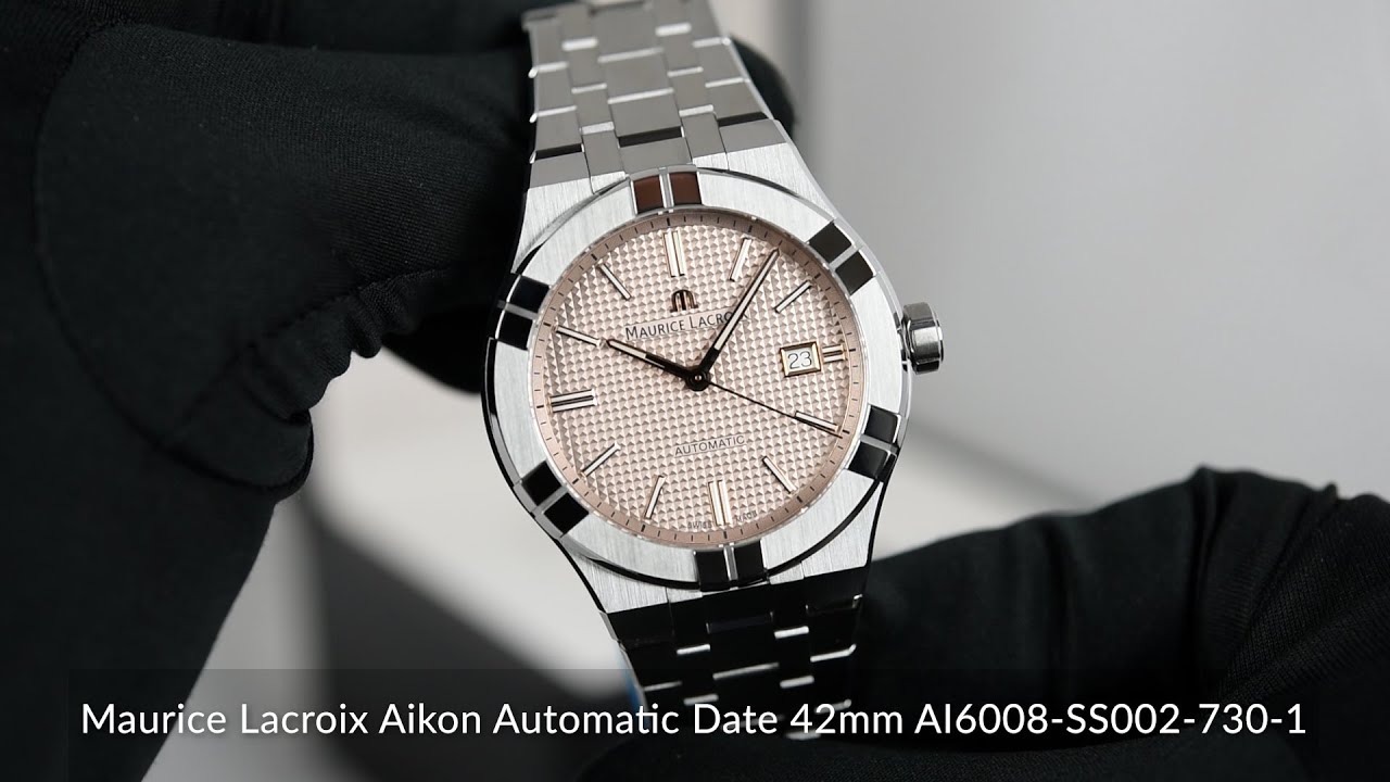 Maurice Lacroix Aikon Automatic Date 42mm AI6008-SS002-730-1 - YouTube