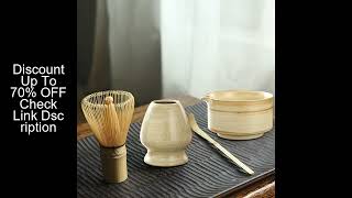 4PCS Japanese Matcha Tea Set Safe Bamboo Whisk Teaspoon Tea Sets Indoor Beverage Shop Tea-making Too