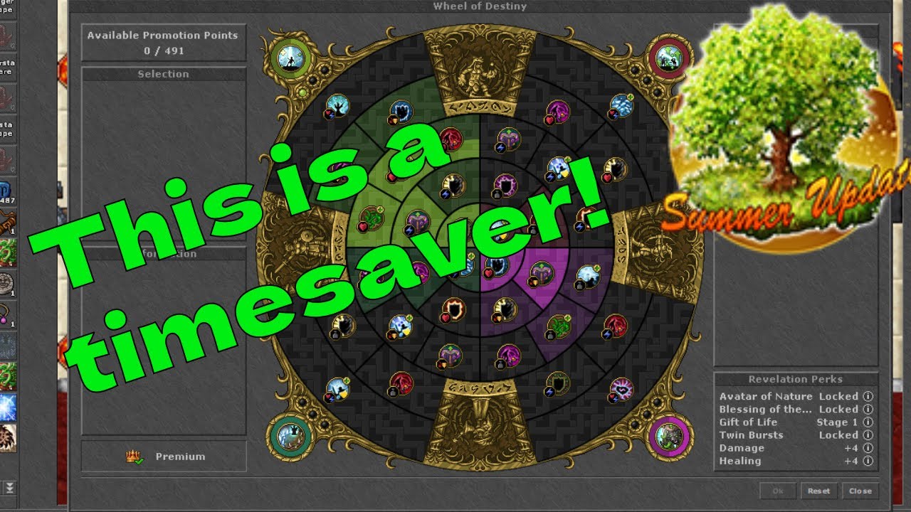 Tibia Update Skillwheel changes. But why not sooner?!?! Tibia summer update 2023 ...