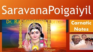 Saravana Poigaiyil | Ithu Sathiyam | MSV | Carnatic Notes | Veena Tutorial | Swarams | DrRajalakshmi