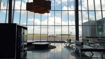 An Empty Waiting Area in the Airport Terminal - Airport Terminal Video