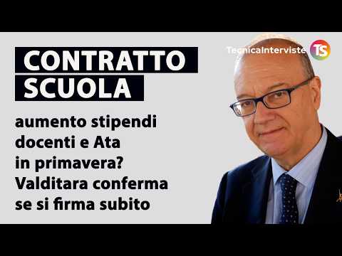 Video Contratto scuola, aumento stipendi docenti e Ata in primavera? Valditara conferma se si firma subito