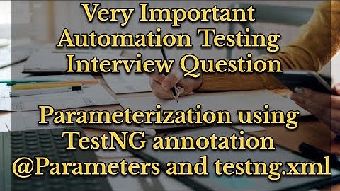 Parameterization using TestNG #testng #selenium #java