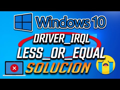 Video: ¿Qué significa Driver_irql_not_less_or_equal?