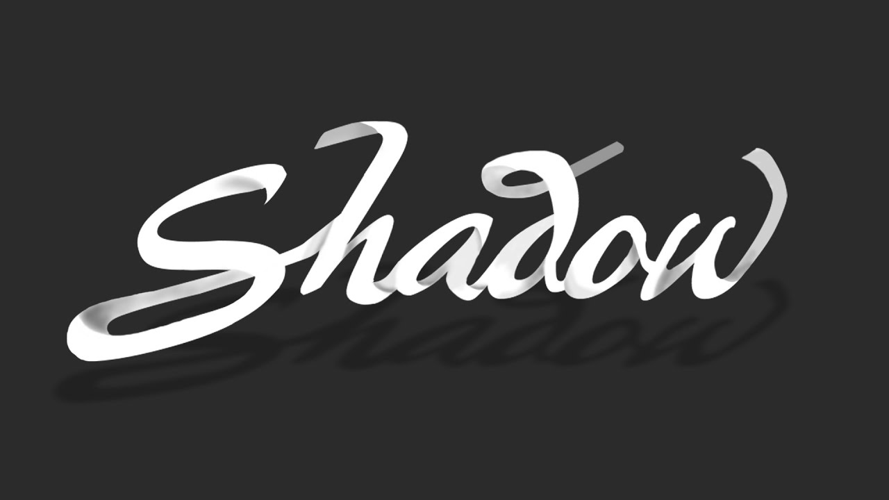 Shadow Effect 2D Text + Free GFX Detail Below - YouTube