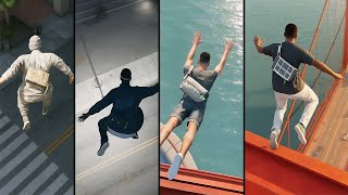 Watch Dogs 2: EPIC Falls and Jumps from Different Heights (Damage Test)