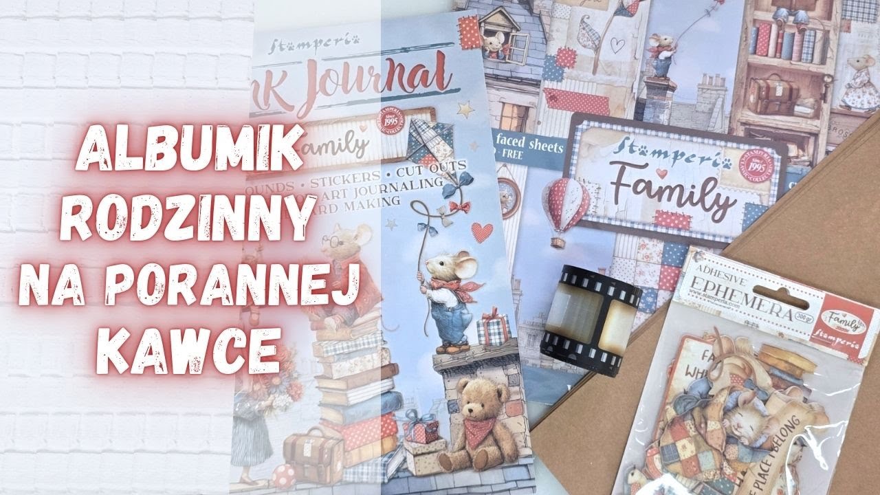 Poranna kawka #3. Zaparz kawę i albumuj ze mną. Poranna kawka ze Stamperią. Scrapbooking.