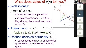 ML 4.1 Linear Discriminant Functions