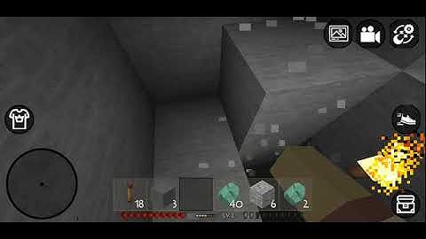 iron ore 🙀 in survival || mini block craft || #kbcraft