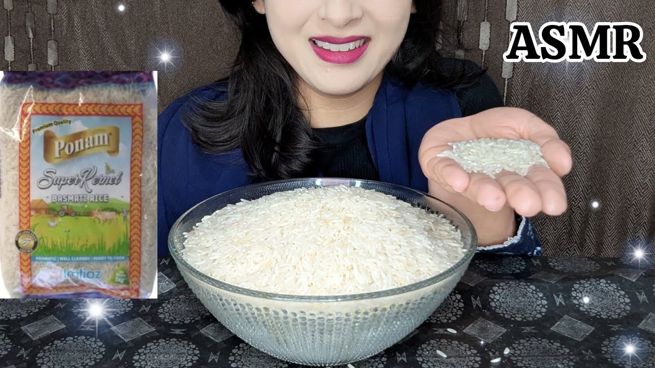 Ponam Rice Crunchy Bites // Poonam basmati rice eating // ASMR // SOUNDS 🔊 - YouTube