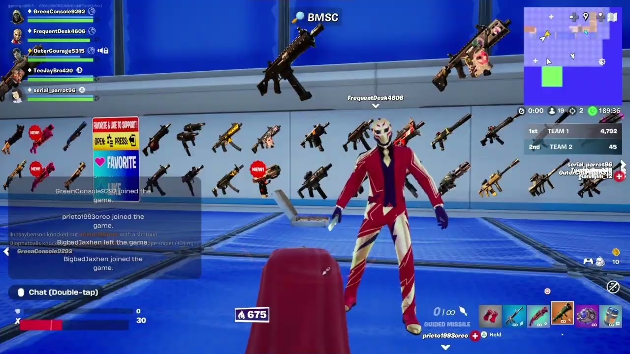 Fortnite red vs blue