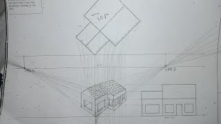 Engineering Graphic and Design/Grade 11 two points Perspective Drawing Task 8️⃣