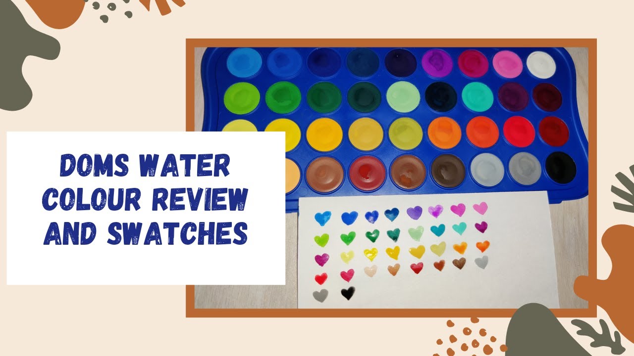 Doms Water Color Review and Swatches #doms #watercolor #swatches # ...