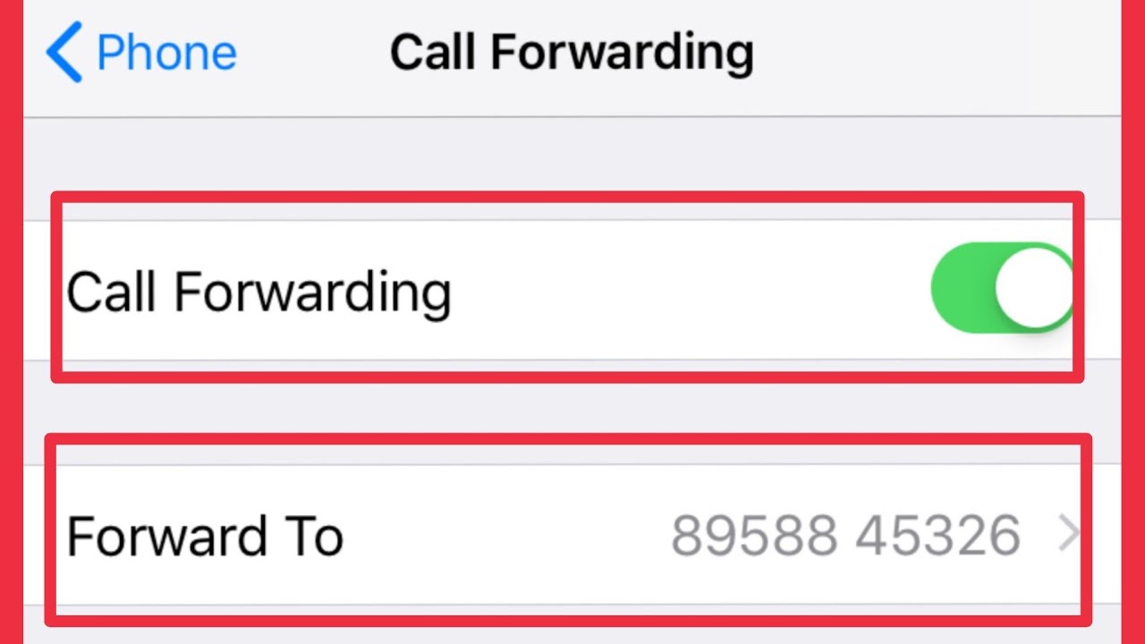 Turn Off Number Send Call Forwarding Disable Call Forwarding Settings
