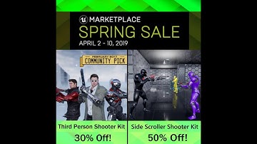 Third Person and Side Scroller Shooter Kits - Unreal Engine Marketplace spring sale combo trailer