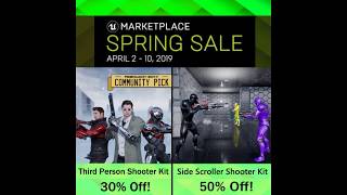 Third Person and Side Scroller Shooter Kits - Unreal Engine Marketplace spring sale combo trailer