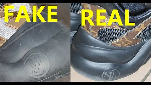 Louis Vuitton Archlight sneakers real vs fake. How to spot counterfeit Loui V footwear - DayDayNews