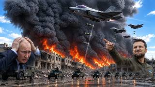 55 MINUTES AGO! A Russian weapons depot was blown up by a 85-ton US F-35 bomb.