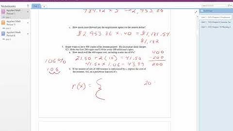 Applied Math 5.1 Video