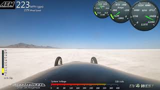 Electraliner Record Run - E2 Cl 238 Mph - Speed Week Bonneville 2020 - Jim Hoogerhyde - Ev West