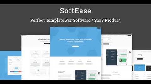 SoftEase - Multipurpose Software / SaaS Product Template | Themeforest Website Templates and Themes