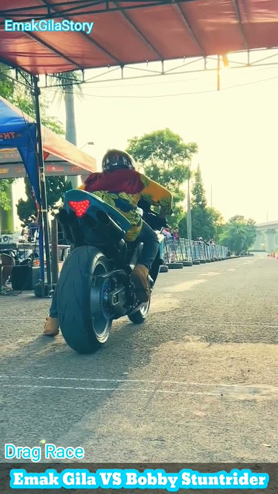 Emak Gila Vs Bobby Stuntrider Drag Race #shorts #tiktok #viral