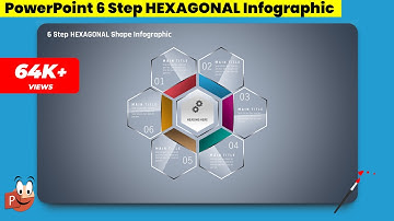 18.Graphic design | Office 365 | Free PowerPoint Templates | 6 Step Glossy Infographic