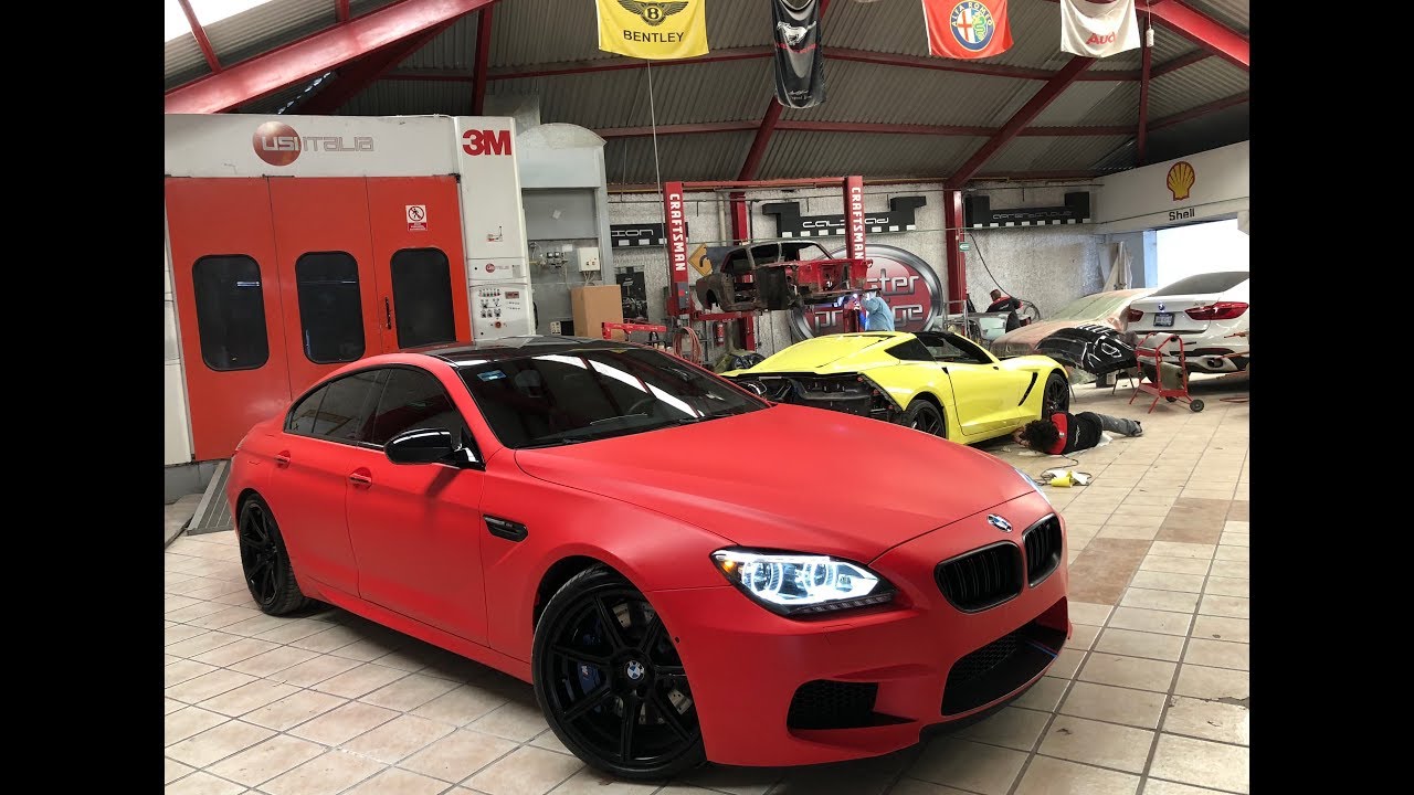 BMW Wrapping Red !!!! - YouTube