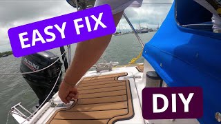 Storage hatch leaking hinges fix on a Gemini 3200