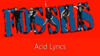Video thumbnail of "Fossils - ACID!! Lyrics"