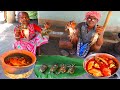 King size crab curry by grandfather  grandmother  cutting  cooking river king crab claypot recipe