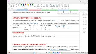Statistics OER - Section 2-7-c  Measures of Spread for Grouped Data