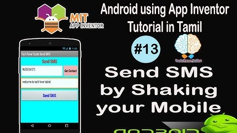 Send SMS by shaking a mobile in Tamil| Accelerometer Sensor| Android Tutorial in Tamil| Tutorial #13