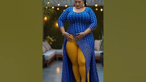 Stunning Plus-Size Fashion in Royal Blue ✨💃 | #Shorts #CurvyStyle #PlusSizeFashion