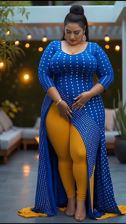 Stunning Plus-Size Fashion in Royal Blue ✨💃 | #Shorts #CurvyStyle #PlusSizeFashion