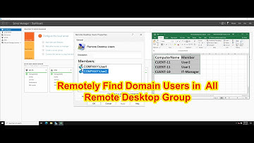 How to Remotely Find Domain Users in Remote Desktop Group on All Computers Using PowerShell Report