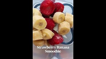 Strawberry banana smoothie | YouTube shorts | Easyomatic cuisine
