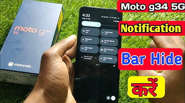moto g34 5g lock screen notification panel hide, moto g34 5g notification bar off