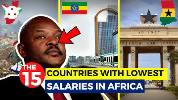 The 15 African Countries With the lowest Salaries 2023...